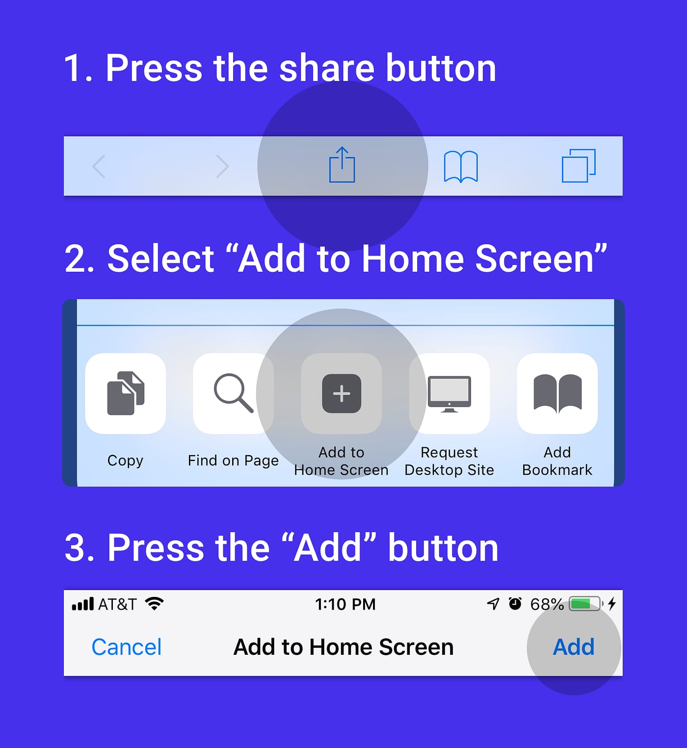 How to install on iPhone, iPad or Mac via Safari